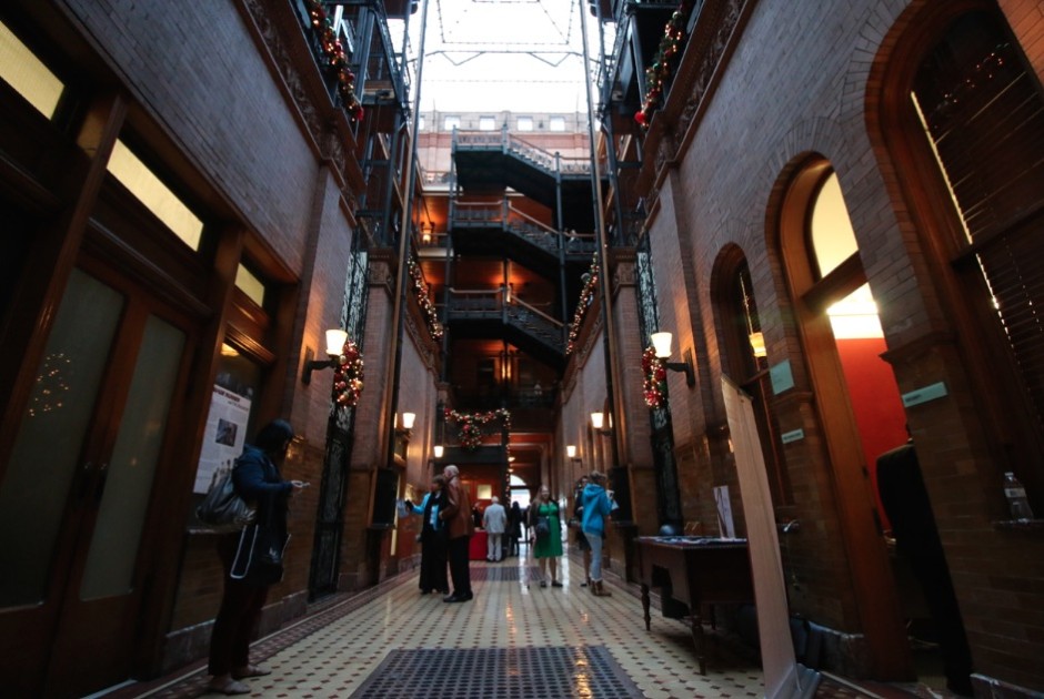 This is What a Christmas Concert at The Bradbury Building Looks Like