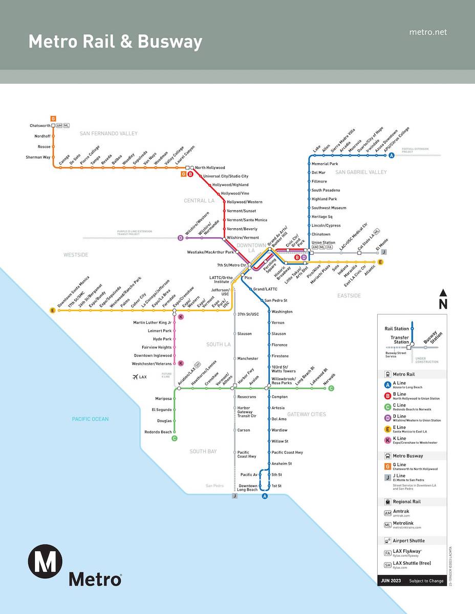 Metro Rail Map Updated June 2023 